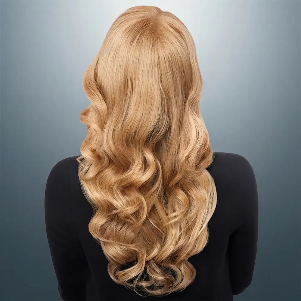 Blonde Haarverdichtung mit natürlichem Ergebnis durch hairtalk Hairwear im Friseursalon Stadtroda