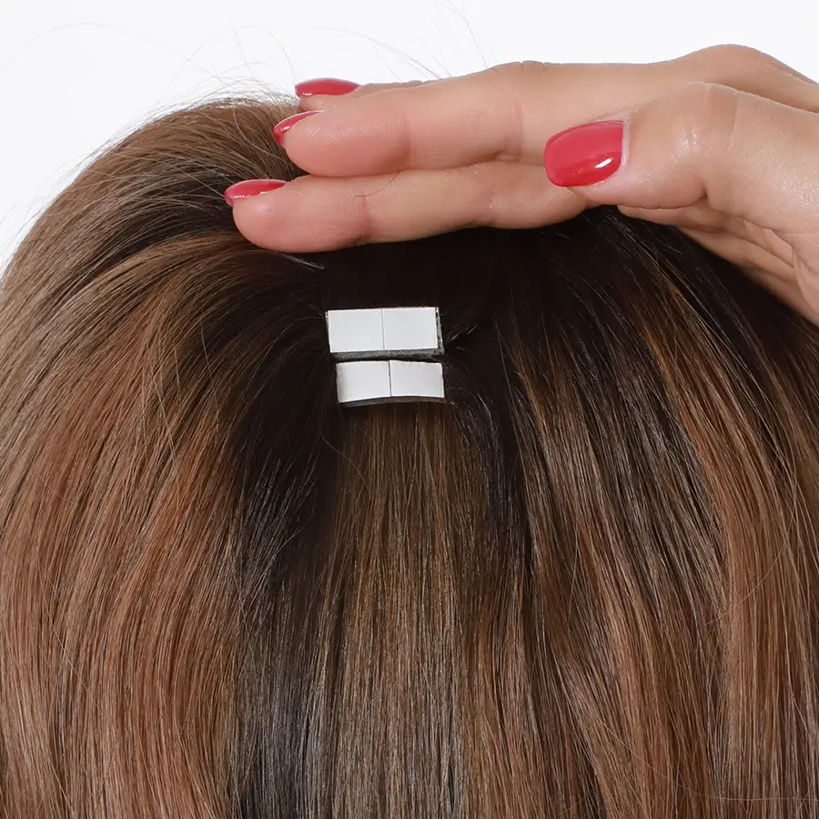 Hairwear-Haarteil am Oberkopf für mehr Haarfülle und natürliches Volumen im Salon Stadtroda